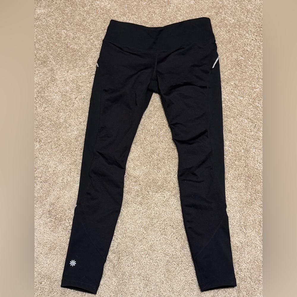 ATHLETA POWDER PEAK TIGHTS IN BLACK WOMENS SIZE M